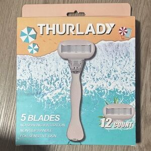 Nude Pink 5-Blade Disposable Razor - 12 Count